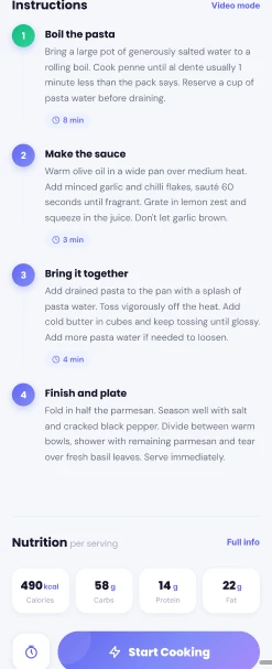 Quillo healthy meal recipes tailored to your lifestyle