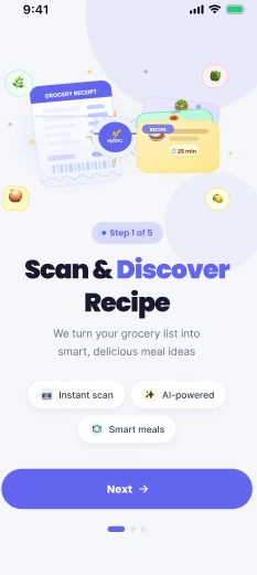 Quillo app full recipe with ingredients and cooking steps